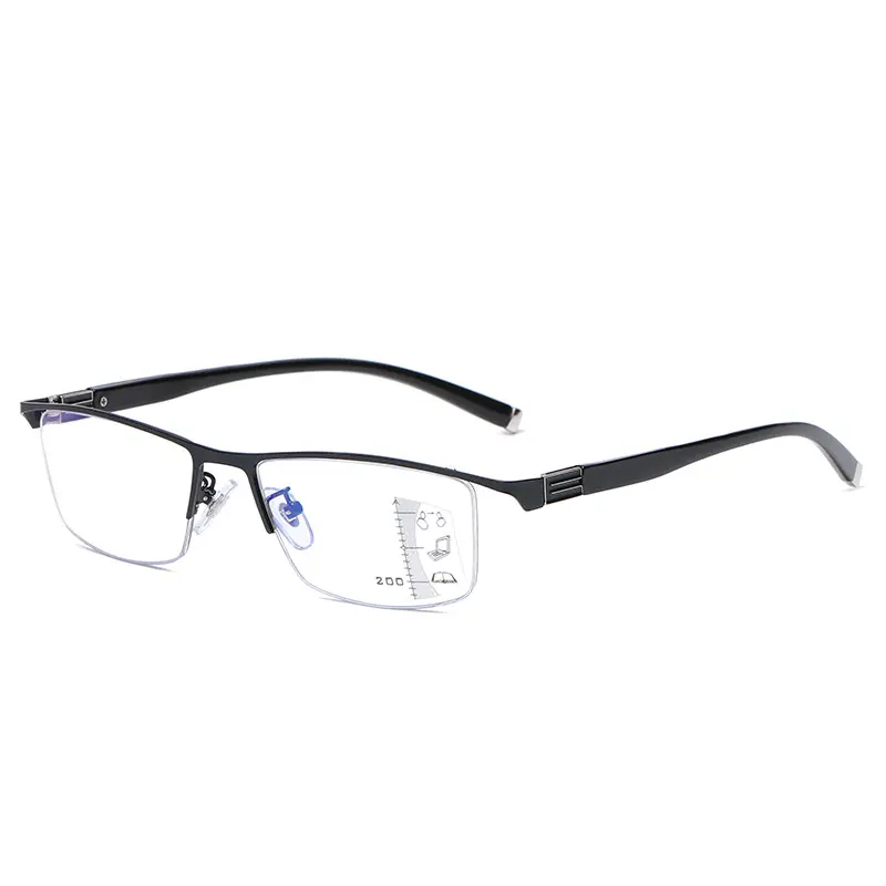 Vendita calda occhiali da lettura anti-luce blu che causano il colore occhiali da lettura progressivi multifocali unisex lontani e vicini
