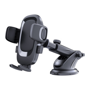 Suction <b>Cup</b> <b>Car</b> Phone <b>Holder</b> Black Dashboard Mount Adjustable Arm Windshield Universal Fit Plastic Material - Product Image 1