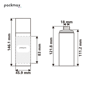 ขวดโลชั่นทรงกระบอกขนาด 150 มล. ทำจากวัสดุ HDPE พร้อมหัวปั๊มสเปรย์สำหรับบำรุงผิวและซ่อมแซมผิว - เซรั่มสูตรเฉพาะสำหรับบรรจุภัณฑ์เครื่องสำอาง - Product Image 4