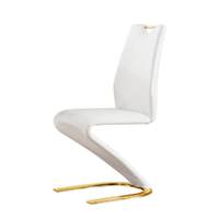 Chaise de salle à manger nordique en acier inoxydable et cuir, style luxe léger, pour restaurant et maison, chaise moderne simple avec dossier, pour coiffeuse et maquillage