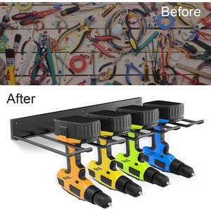 Soporte de almacenamiento para herramientas eléctricas, soporte de pared para taladro eléctrico, soporte de almacenamiento para herramientas eléctricas de garaje, soporte metálico para taladro eléctrico - Product Image 4