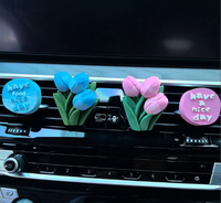 Diffuseur d'air pour voiture pour femme, ornement décoratif, cadeau pour voiture neuve, fixation sur grille d'aération, décoration aromathérapie, figurine en pierre parfumée