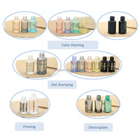 Vente flash - Bouteille d'huile essentielle en verre octogonale à bille roulante avec bouchon à vis, 3 ml, 6 ml, 12 ml, blanche, pour parfum, huile d'oud