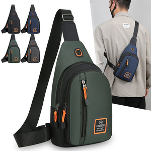 Men's Chest Bag Oxford Cloth Waterproof Multi Layer Small Crossbody Bag For Leisure Travel - Product Image 2