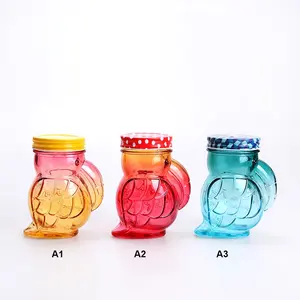16oz colored glass mason jar with lid wholesale