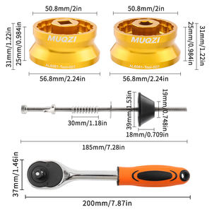 MUQZI 12/16 Muesca Soporte inferior Copa Herramienta de instalación de extracción Llave de soporte inferior roscada para bicicleta para <span class=keywords><strong>Shimano</strong></span> DUB BSA30 BBR60 - Product Image 3