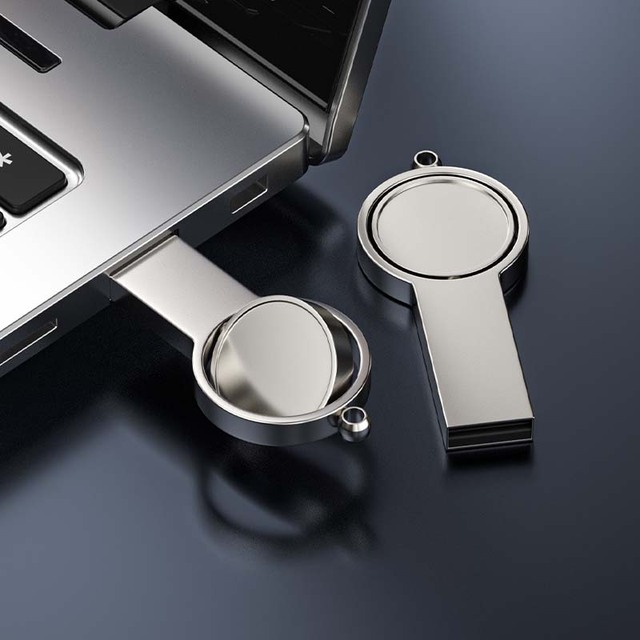 Business Gift Round Badge Metal Souvenir USB Stick 64MB 128MB 4GB 8GB 16GB 32GB 64GB 128GB 2.0 3.0 Custom USB Flash Drives