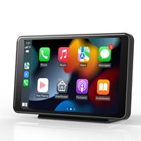 Monitor Mobil 7 Inci Wireless Carplay Android Auto 1080P Dash Cam BT FM Kamera Belakang Layar Sentuh