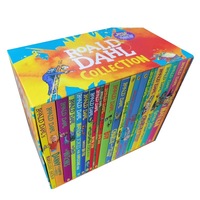 Colección Completa de 24 Volúmenes de Novelas Originales de Roald Dahl en Inglés, Libros Infantiles de Alta Calidad Hechos en China con Papel Offset