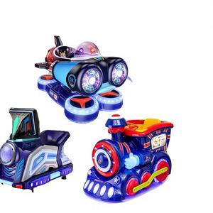 รถโยกไฟฟ้าหยอดเหรียญสำหรับเด็ก รุ่นใหม่ พร้อมจอ MP5 รูปทรงมอเตอร์ไซค์ เครื่องบิน และเครน  สำหรับเด็ก ใช้ในบ้านหรือเชิงพาณิชย์ - Product Image 1