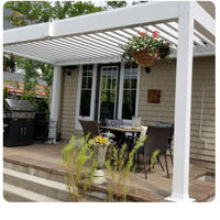 KAKADU Hot Frame Stores Post Installation murale Jardin Zip Track Stores extérieurs Auvent automatique Cadre en aluminium Toit Skylight Pergola
