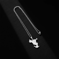 Nouveau collier pendentif carte de Mayotte pour femmes et hommes, en acier inoxydable, idéal pour les fêtes et les anniversaires, bijou pour les Mayotteens, cadeaux