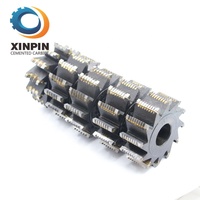 80x3mmx6Dents Pour Bambou Bâton Rond Faisant La Machine 2Pcs Par Ensemble Outils De Travail Du Bois Cutter Pièces De Rechange Tête De Coupe