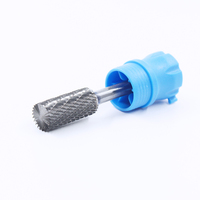 Outil de polissage et de meulage du bois en métal de 6 mm, forme cylindrique en alliage SB de 1/4 pouce avec fraises rotatives en carbure de tungstène à coupe d'extrémité