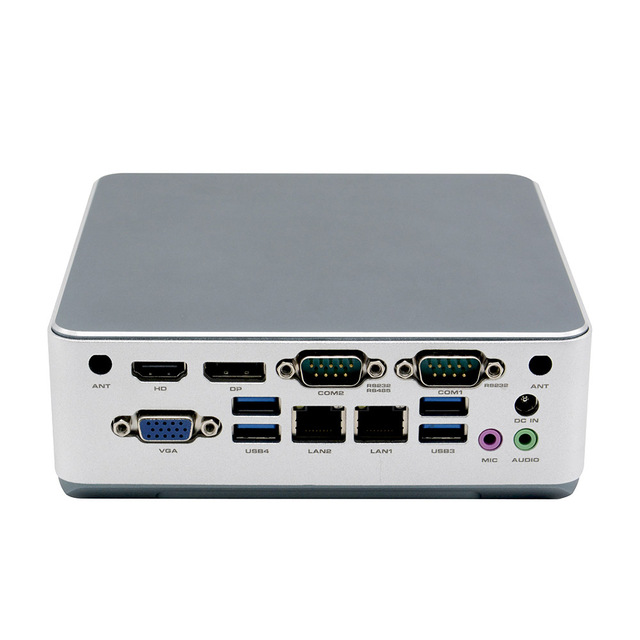 N5450Z-C2 I5 6360U Dual Lan DDR4 32GB 6USB DC 12V SATA MSATA Win Industrial Pc Aluminium case for Mini Computer