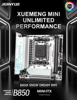 JGINYUE B850I SNOW DREAM B650 Mini-ITX Motherboard DDR5 PCIe 50 25G Wi-Fi ARGB Gaming Mendukung AM5 untuk 7000/8000/9000 Baru