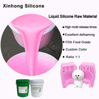Silicone liquide RTV 2 de qualité alimentaire A+B 1:1 pour moulage, savon, plâtre, résine, artisanat, fabrication de moules DIY, haute performance