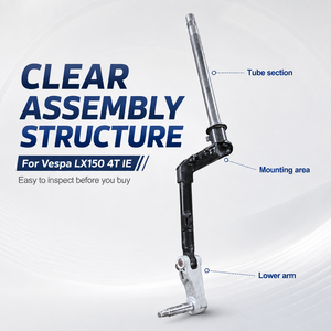 ชุดโช้คหน้า คอพวงมาลัย ท่อพวงมาลัย สำหรับสกู๊ตเตอร์เวสป้า LX / LXV / S 50 / <span class=keywords><strong>125</strong></span> / 150 2v 3v Iget 6484135 - Product Image 1