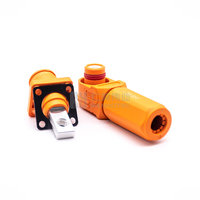 Connecteur HV 1Pos 200A prise de câble d'alimentation DC 1000V et prise de montage sur panneau pour batterie ESS BMS couleur Orange
