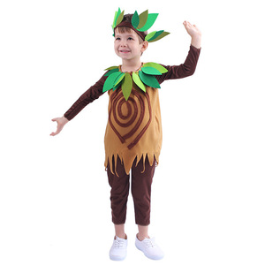 Disfraz de Árbol para Niños, Espíritu del Bosque, para Halloween y Año Nuevo, Traje de Fiesta, Cosplay, Actuación en Escenario, Pantalones de Poliéster Marrón - Product Image 3
