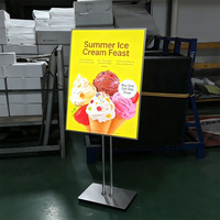 Meilleures ventes : Boîte à lumière LED sur pied à hauteur réglable pour affichage de posters et de menus de restaurant, Fabricant OEM ODM
