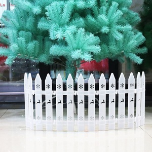 Vendita calda all'ingrosso albero di natale ornamento gonna PVC bianco alce fiocco di neve all'aperto albero di natale recinzione Peeper - Product Image 5