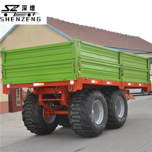 Nông nghiệp Giao thông vận tải TANDEM thủy lực Dump Tipping trang trại máy kéo Trailer - Product Image 3