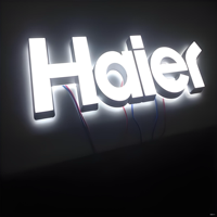 Lettres lumineuses 3D en acier inoxydable personnalisées sans MOQ, enseigne commerciale extérieure, lettres lumineuses LED rétroéclairées, enseigne lumineuse 3D en acrylique, métal, acier inoxydable