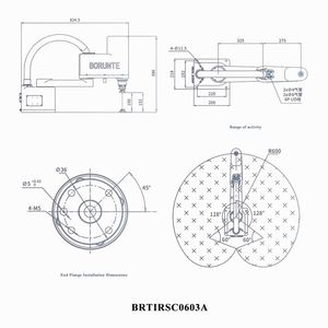 BORUNTE Bras de robot industriel articulé flexible à 4 axes, haute précision, charge utile 3 kg, composants PLC essentiels, pour tri et emballage - Product Image 3