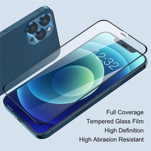 <span class=keywords><strong>AMORUS</strong></span> 9H Härte Klarer Seiden druck Voll kleber Displays chutz folie aus gehärtetem Glas für iPhone 15 Handy - Product Image 5