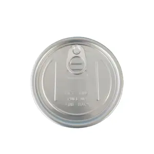 Couvercle en aluminium à ouverture facile de 65mm pour les canettes en aluminium/boîte de conserve/couvercle de bocal en plastique