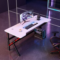 Vente en gros Bureau PC de jeu compétitif Table d'étude pliable en bois pour café Internet et écriture Table d'ordinateur élégante