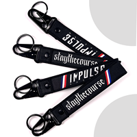 Nouvelle Tendance : Porte-clés en Nylon Personnalisé avec Logo de Marque, Vente en Gros, Porte-clés Court en Polyester pour Moto