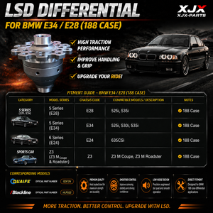 Différentiel Hélicoïdal Plug and Play 188mm LSD pour BMW <span class=keywords><strong>E34</strong></span> E28 E30 E36 Z3 F30 G20 N20 N55 B58 B48 – Kit de Rétrofit - Product Image 2
