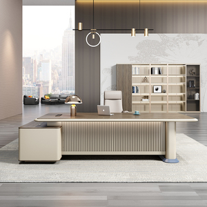 Boss <b>Desk</b> Modern Luxury Executive Office <b>Desk</b> for CEO and President Custom Wood Computer <b>Desk</b> - Product Image 1