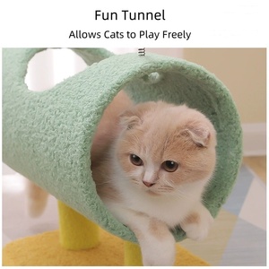 Khủng Long Theo Chủ Đề Mèo Gãi Bài Phim Hoạt Hình Mèo Cây Đồ Nội Thất Với Claw Scratcher Cực Đường Hầm Cho Mèo Con Với Salu Bìa - Product Image 3