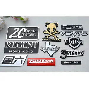 Emblema per auto 3D personalizzato/distintivo per auto cromato in ABS Logo per auto in plastica 3D