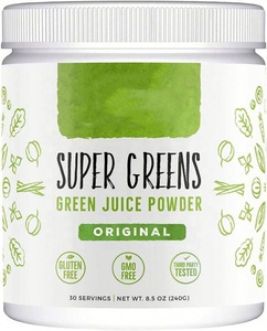 OEM Private Label Biologische Super Greens Poeder Niet-GMO Supplementen Probiotica en Spijsverteringsenzymen Groene Poeder - Product Image 1