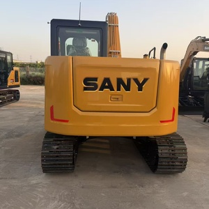 Excavatrice SANY SY85C jaune sur chenilles hydrauliques pour la construction - Product Image 1