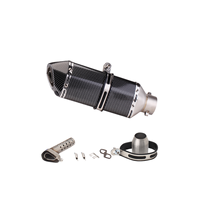 Nouveau pot d'échappement de moto en acier inoxydable avec emballage en boîte pour Huanglong 600 Ninja 250 Yongyuan 350 R25/R3 - Design hexagonal compact