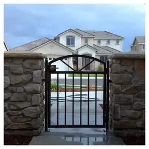 باب خارجي مزدوج مخصص للمداخل الأمامية من الحديد المطاوع للمنازل المستخدمة من Prima
