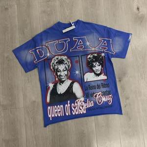 T-shirt unisexe en coton à col rond et manches courtes, imprimé par transfert direct, style rétro américain, effet vieilli streetwear - Product Image 1