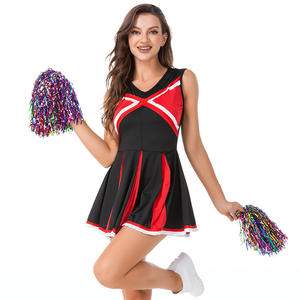 Uniforme de pom-pom girl sexy personnalisé en gros, uniformes d'écolières, <span class=keywords><strong>tenue</strong></span> de déguisement, livraison directe, uniformes de pom-pom girl grande taille - Product Image 2