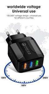 3USB Glowing Charger 2.4A Universal Travel Charging Head for Smartphones & <b>Tablets</b> - Product Image 4