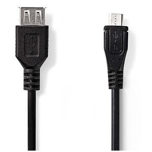 <b>Usb</b> <b>2.0</b> Female To Microusb Adapter <b>Cable</b> 20cm - Product Image 1