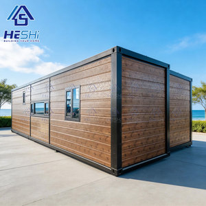 HESHi <b>Container</b> House Modern Prefab Wooden Exterior Rectangle Design for Home Use - Product Image 1