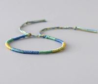 Nouveau Bracelet personnalisé en corde colorée Simple, Bracelets ethniques tissés à la main pour femmes