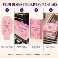 Boîte d'emballage pliante en carton ondulé personnalisée de luxe exquise pour l'expédition de biscuits, de collations et de beignets