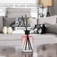 Diffuseur de parfum artisanal de qualité supérieure, capacité 180 ml, sans BPA, sans alcool, longue durée (3 mois), désodorisant