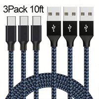 Kabel Pengisian Daya Nirkabel Tahan Lama 100W Hitam, Micro USB 1M USB a ke Micro, Pengisian Cepat & Sinkronisasi Data, Laris untuk Ponsel & Tablet